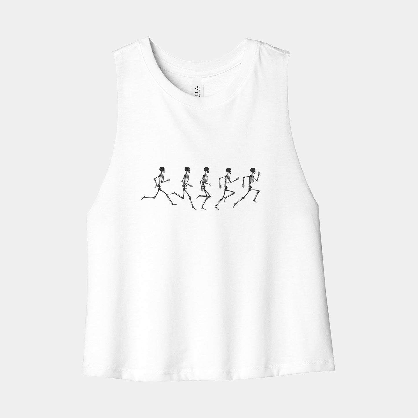 Running Skeleton Crop Tank