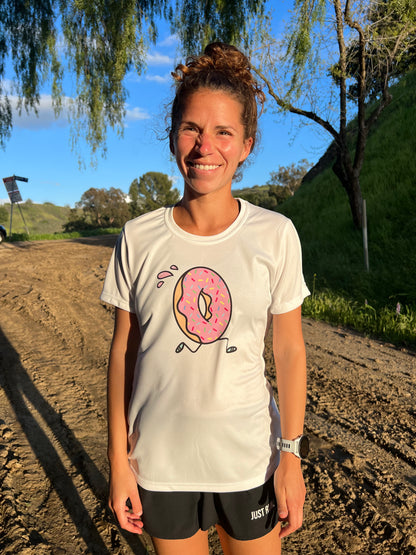 Running Donut Women's Performance Short Sleeve